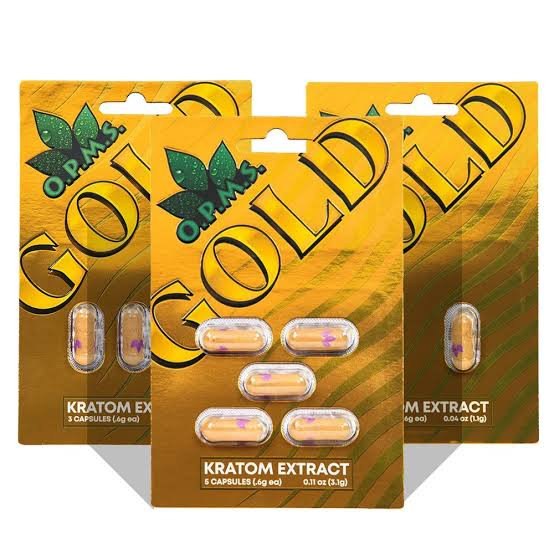 OPMS Gold Kratom Extract Capsules