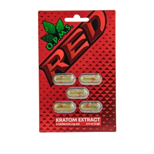 OPMS Red Kratom Extract Capsules